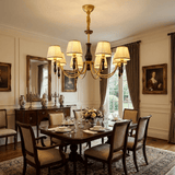 Majestic Veil Chandelier – Ambient Illumination in Luxury Interior Setting View 4