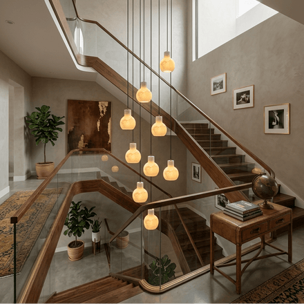 Bell Jar Alabaster Chandelier