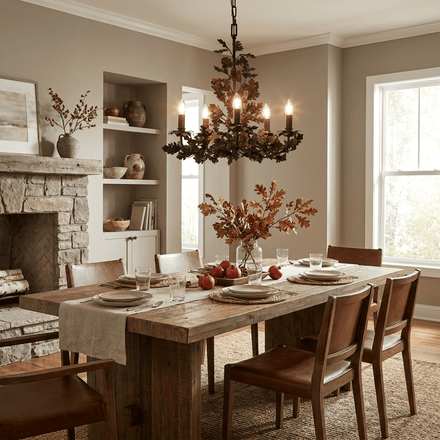 Thicket Oak Leaf Chandelier