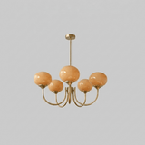 Marshmallow Curated Mouth-Blown Frosted Glass Ch – architectural ceiling profile #1 #2