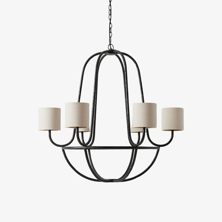 Elena Curated Solid Brass Chandelier