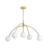 Valentina Arc Curated Mouth-Blown Frosted Glass – architectural ceiling profile #1