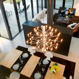 Tiered Branch Curated Solid Brass Chandelier – structural canopy joint detail