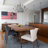 Tiered Branch Curated Solid Brass Chandelier – side angled contour profile