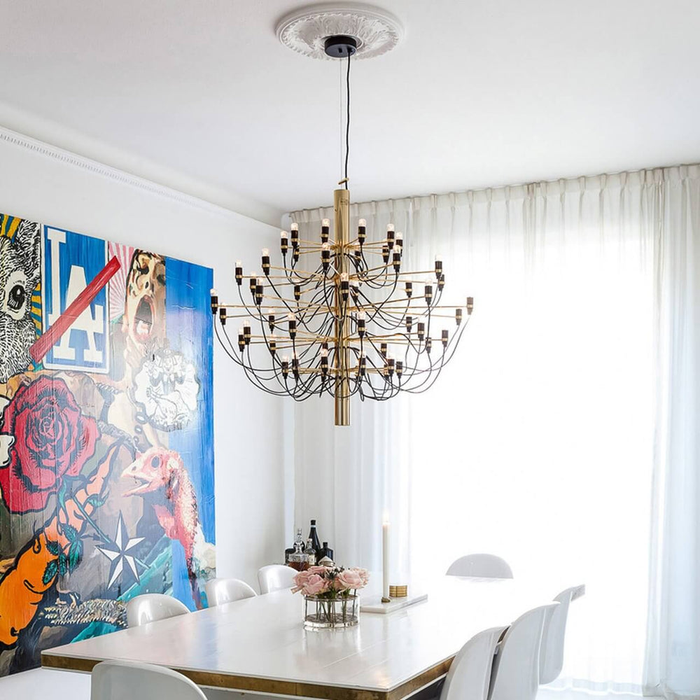 Tiered Branch Curated Solid Brass Chandelier