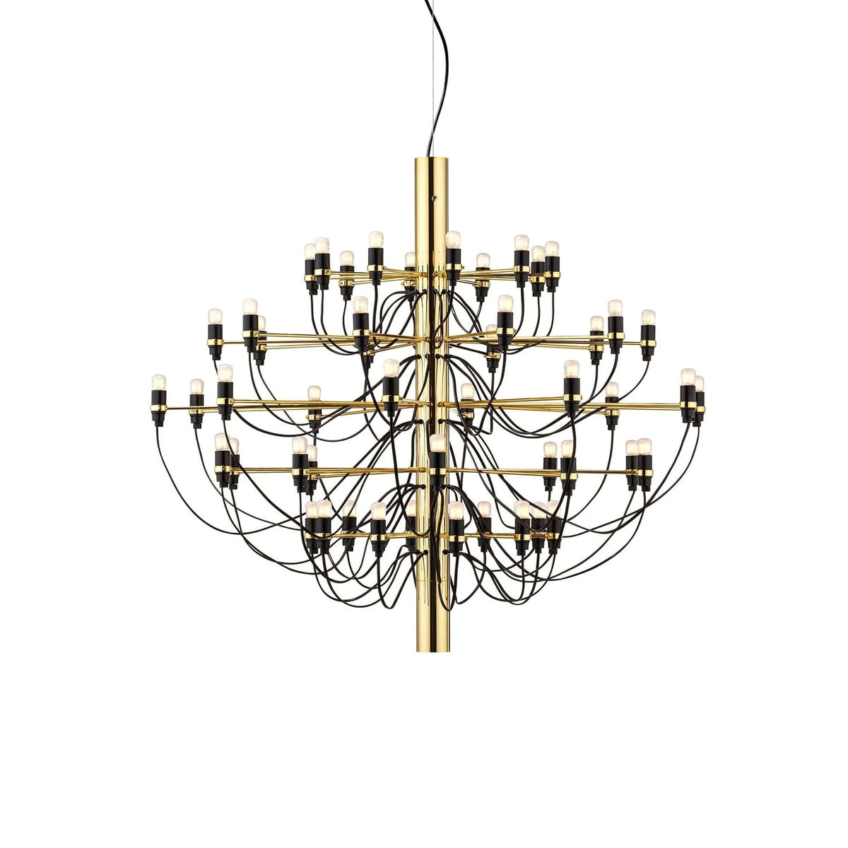 Tiered Branch Curated Solid Brass Chandelier – 18 heads: ∅ 26.8 x H 20.1  Dia 68cm x H  finish configuration #1 #2