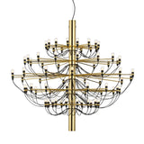 Tiered Branch Curated Solid Brass Chandelier – unlit natural material contrast #1