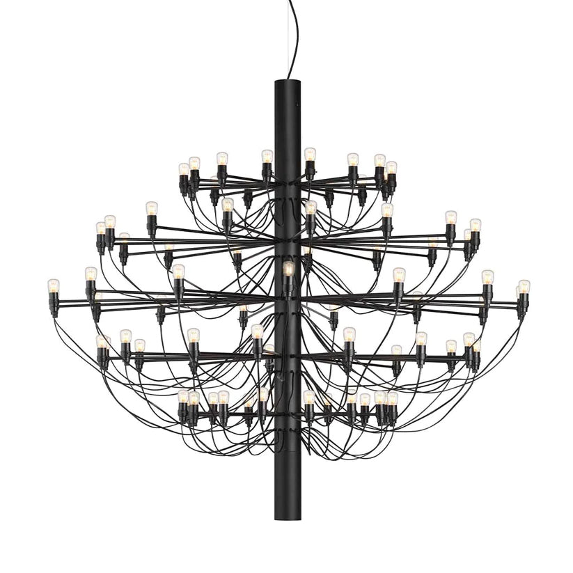Tiered Branch Curated Solid Brass Chandelier – dimensional scale reference #1 #2