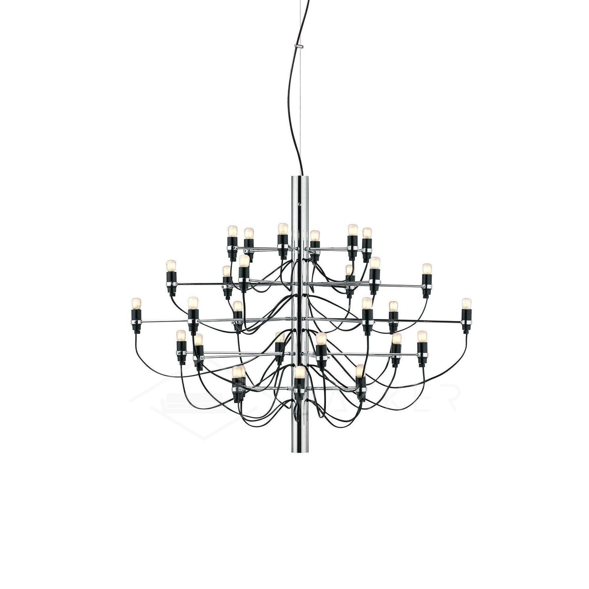 Tiered Branch Curated Solid Brass Chandelier – 50 heads: ∅ 39.4 x H 34.6  Dia 100cm x H finish configuration #1