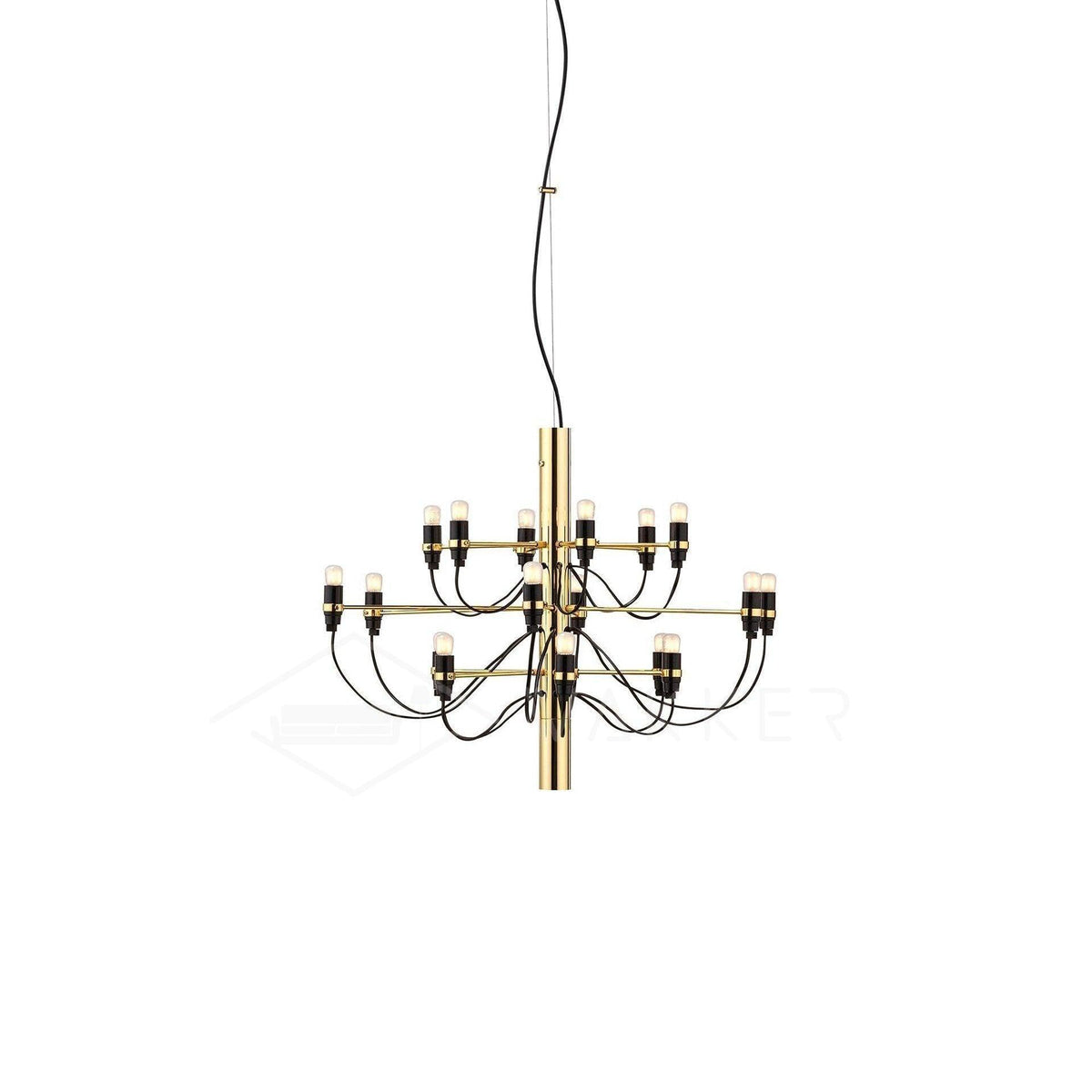 Tiered Branch Curated Solid Brass Chandelier – 30 heads: ∅ 34.6 x H 23.6  Dia 88cm x H  finish configuration