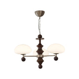 Elswyth Curated Mouth-Blown Frosted Glass Chande – 3-Lights ∅ 23.6 x H 7.9 finish configuration
