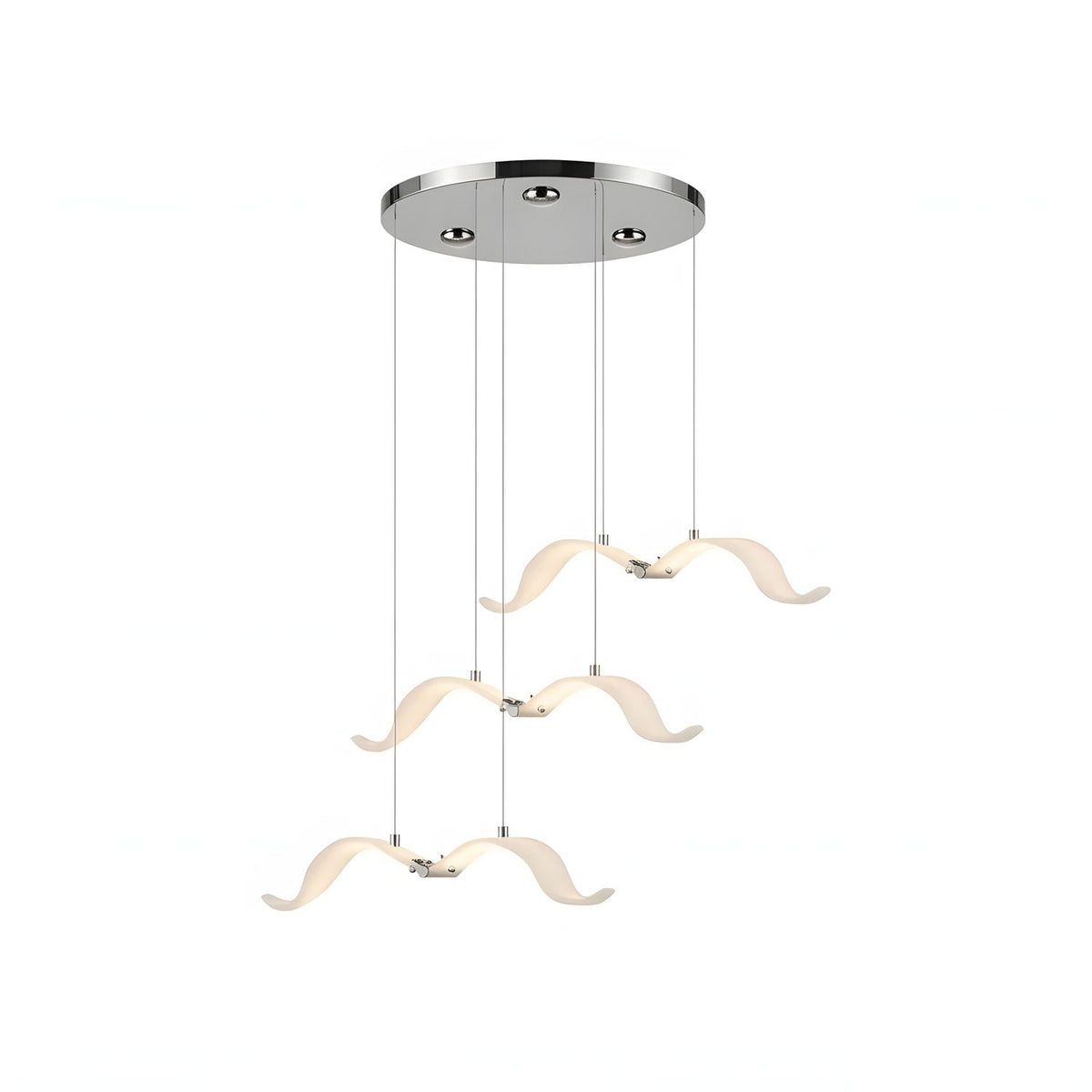 Large Seagull Chandelier – Ambient Illumination in Luxury Interior Setting View 19