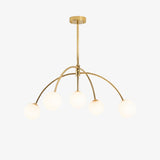 Valentina Arc Curated Mouth-Blown Frosted Glass – Mouth-Blown Frosted Glass Chandelier