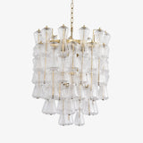 Florenzia Glass Curated Mouth-Blown Frosted Glas – Mouth-Blown Frosted Glass Chandelier