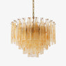 Petala Amber Art Glass Chandelier
