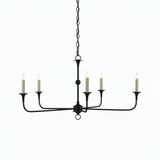 Elara Candle Curated Solid Brass Chandelier – handcrafted surface texture #1