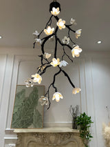 Large Long Branch Flower Chandelier – Ambient Illumination in Luxury Interior Setting View 13