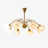 Roses Curated Mouth-Blown Frosted Glass Chandeli