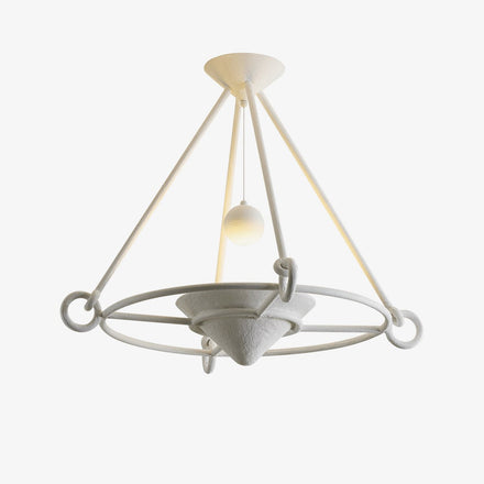 Sculptural Plaster Chandelier