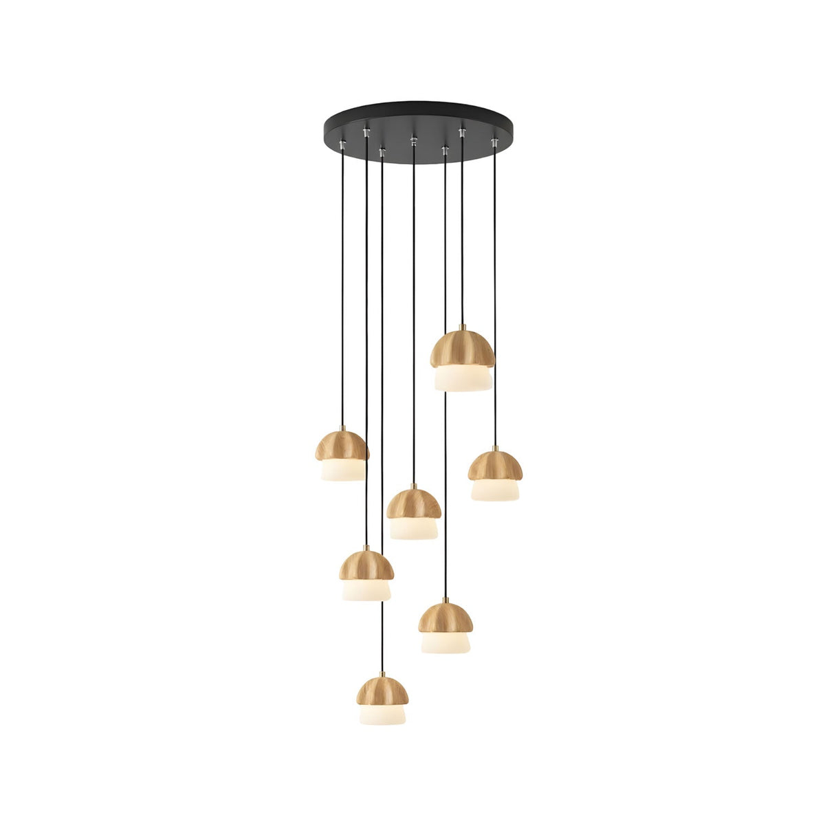 Mushroom Cluster Chandelier – Ambient Illumination in Luxury Interior Setting View 16