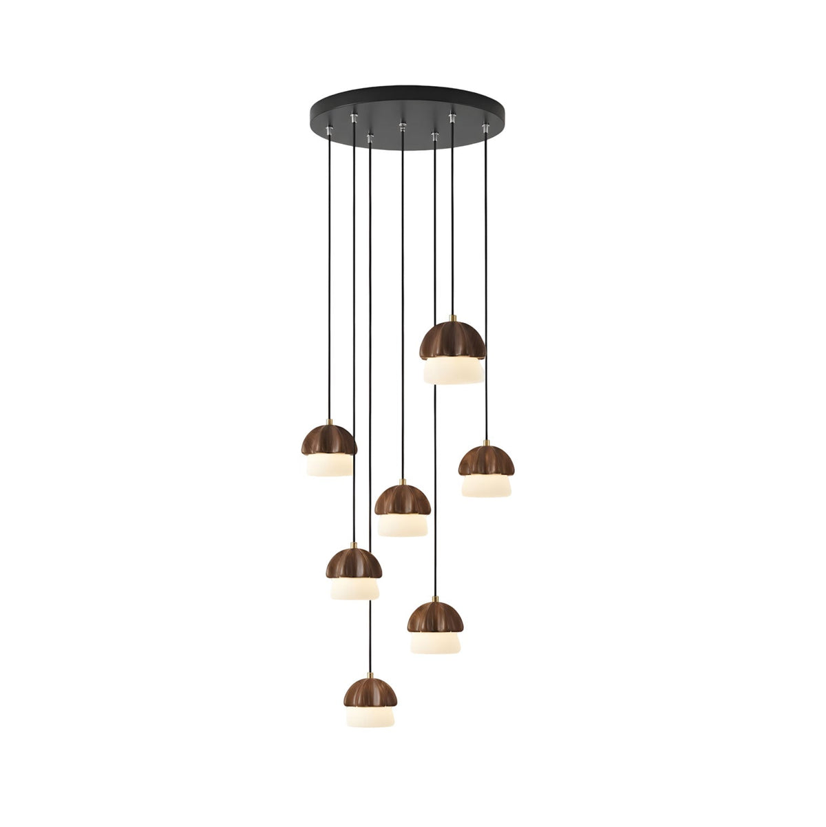 Mushroom Cluster Chandelier – Ambient Illumination in Luxury Interior Setting View 17