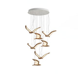 Modern Warbler Chandelier – Ambient Illumination in Luxury Interior Setting View 30