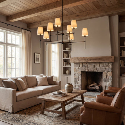Modern Axial Chandelier