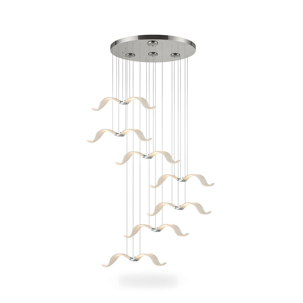 Large Seagull Chandelier – Ambient Illumination in Luxury Interior Setting View 23
