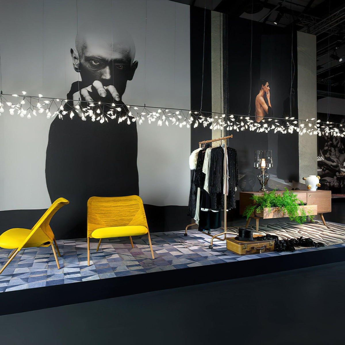 Long Style Firefly Led Chandelier – Ambient Illumination in Luxury Interior Setting View 12