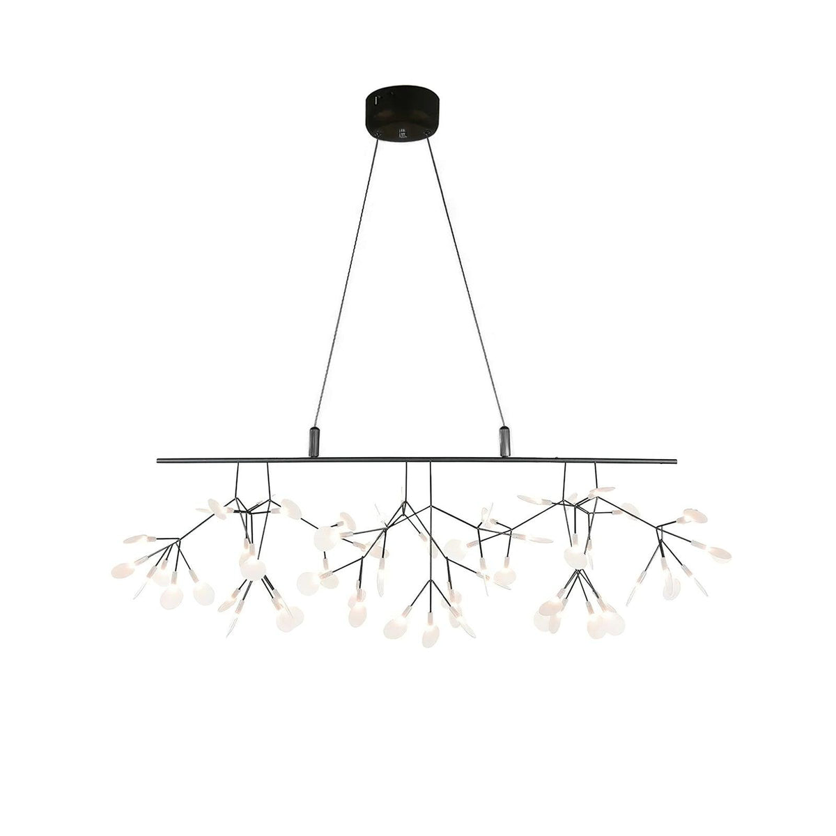 Long Style Firefly Led Chandelier – Ambient Illumination in Luxury Interior Setting View 19