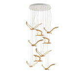 Modern Warbler Chandelier – Ambient Illumination in Luxury Interior Setting View 32