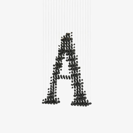 Charcoal Sculptural Chandelier (Model A)