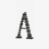 Charcoal Sculptural Chandelier (Model A) - Angle 1