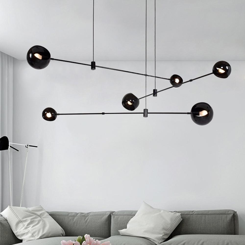 Acaba Curated Mouth-Blown Frosted Glass Chandeli