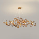 Ginkgo Leaf Acrylic Chandelier - Luxury Lighting Photo 11
