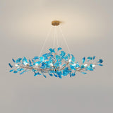Ginkgo Leaf Acrylic Chandelier - Luxury Lighting Photo 6