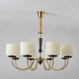 Acurt Curated Solid Hardwood Chandelier – spatial dining room perspective