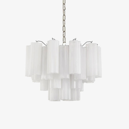 Aveline Glass Curated Mouth-Blown Frosted Glass – Mouth-Blown Frosted Glass Chandelier