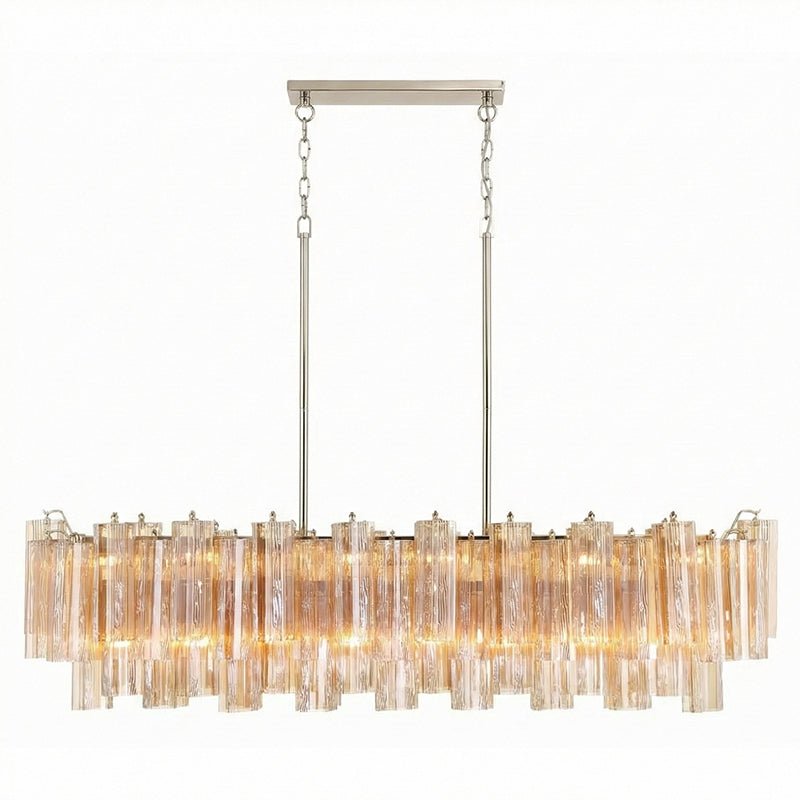 Eloria Glass Linear Curated Mouth-Blown Frosted – side angled contour profile