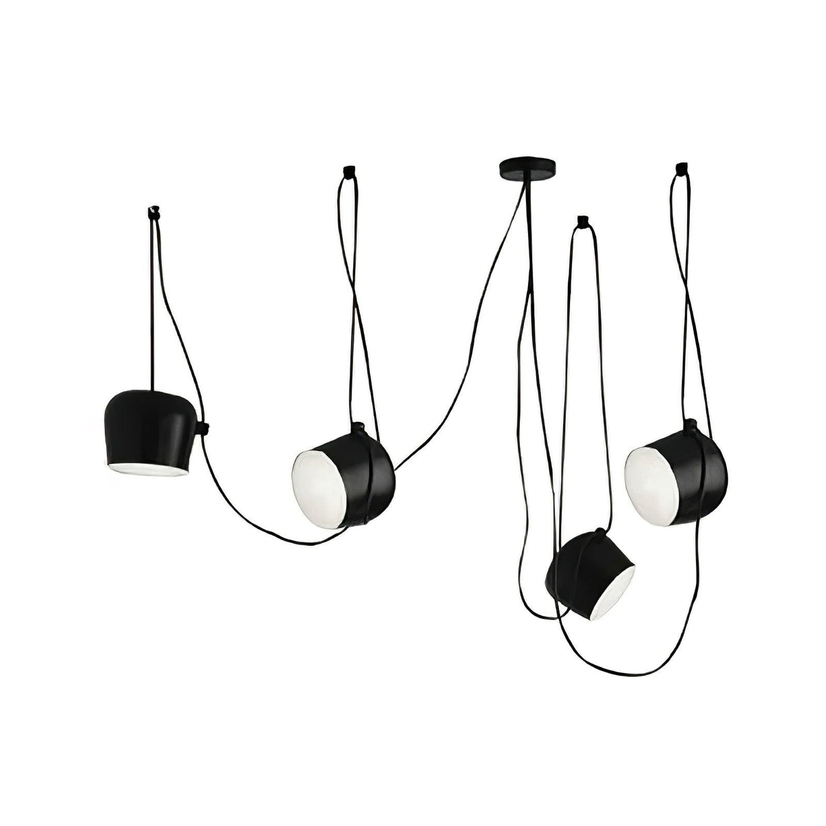 Ronan Curated Optical Acrylic Pendant Light – full fixture elevation view #1