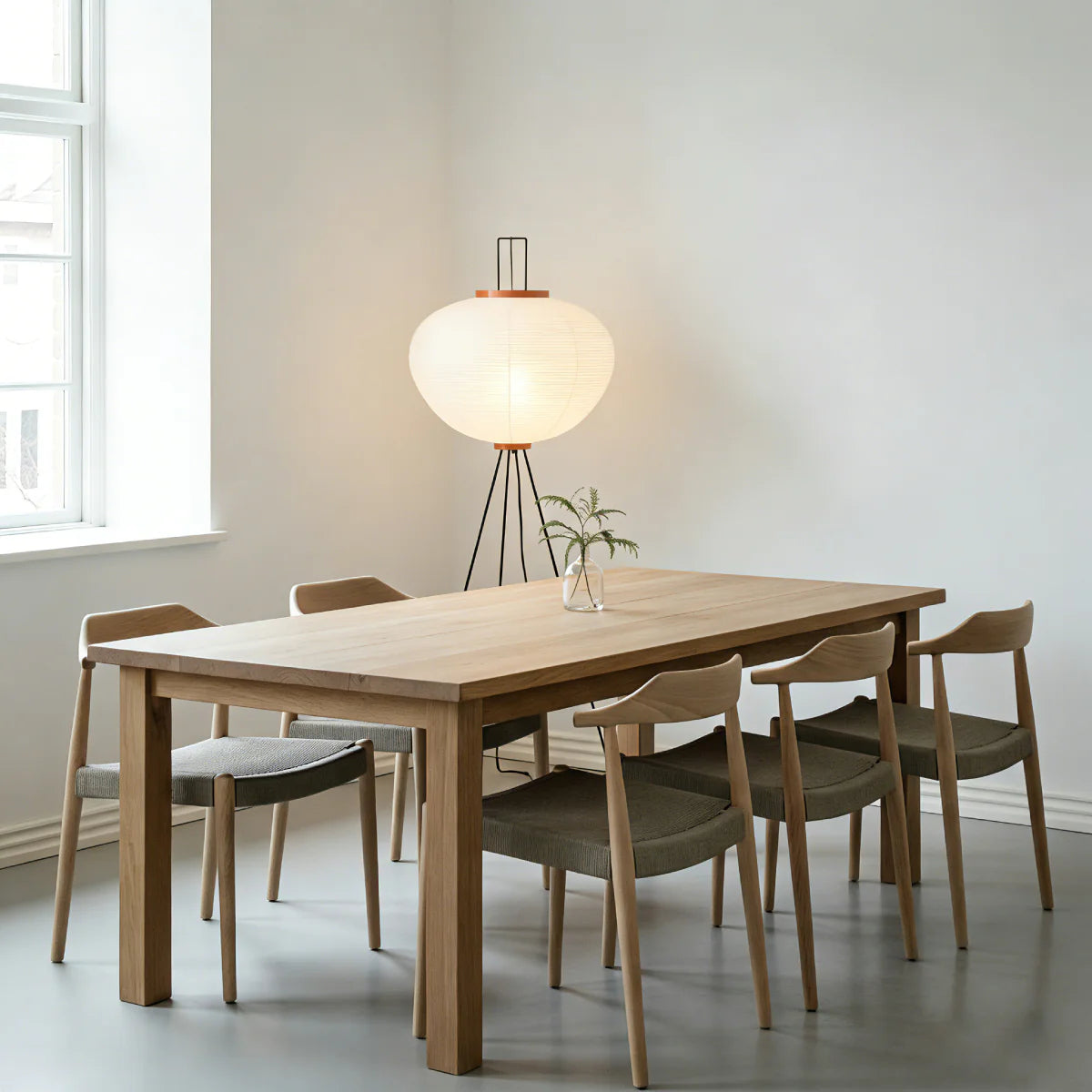 Metal Floor Lamp View 16 | Washi Paper Floor Lamp | Noguchi-Inspired Nordic Design | JINSHE | JINSHE