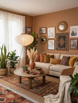 Metal Floor Lamp View 5 | Washi Paper Floor Lamp | Noguchi-Inspired Nordic Design | JINSHE | JINSHE