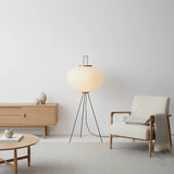 Metal Floor Lamp View 14 | Washi Paper Floor Lamp | Noguchi-Inspired Nordic Design | JINSHE | JINSHE