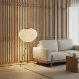 Metal Floor Lamp View 9 | Washi Paper Floor Lamp | Noguchi-Inspired Nordic Design | JINSHE | JINSHE