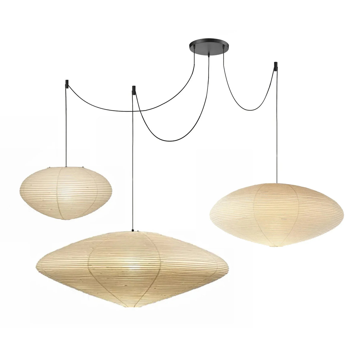 Washi Paper Pendant Light | Wabi Sabi Japanese Lantern Pendant | JINSHE