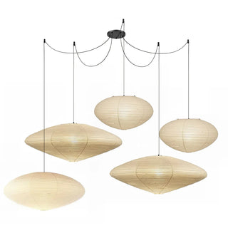 Washi Paper Pendant Light | Wabi Sabi Japanese Lantern Pendant | JINSHE
