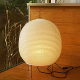 Japanese Washi Paper Table Lamp View 8 | Noguchi Akari 1A Washi Paper Table Lamp | Wabi Sabi Japanese Lantern Table Light | JINSHE | JINSHE