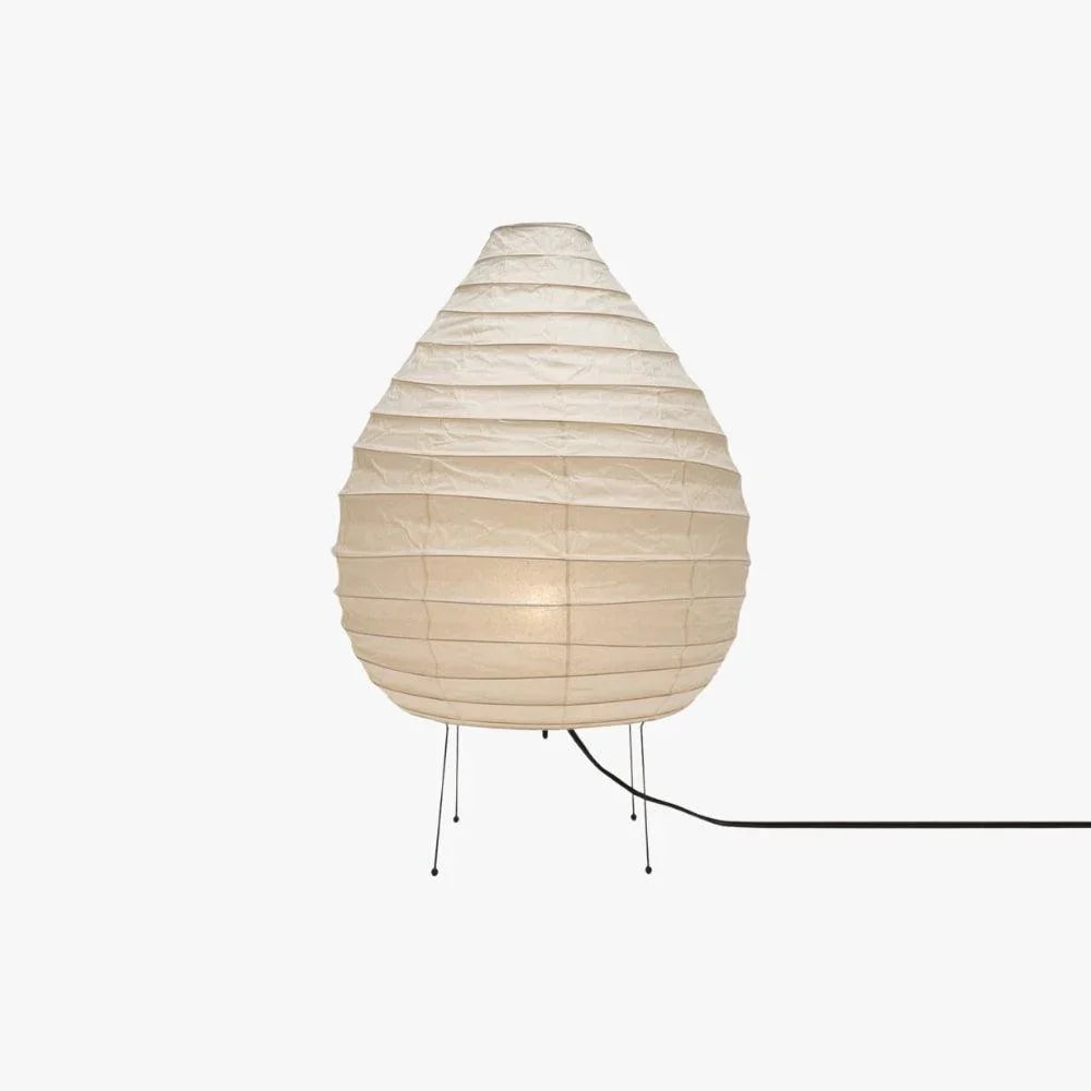 Washi Paper Table Lamp | Designer Wabi-Sabi Style | Eye-Comfort Warm Light | JINSHE
