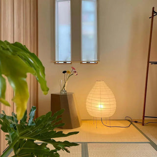 Washi Paper Table Lamp | Designer Wabi-Sabi Style | Eye-Comfort Warm Light | JINSHE