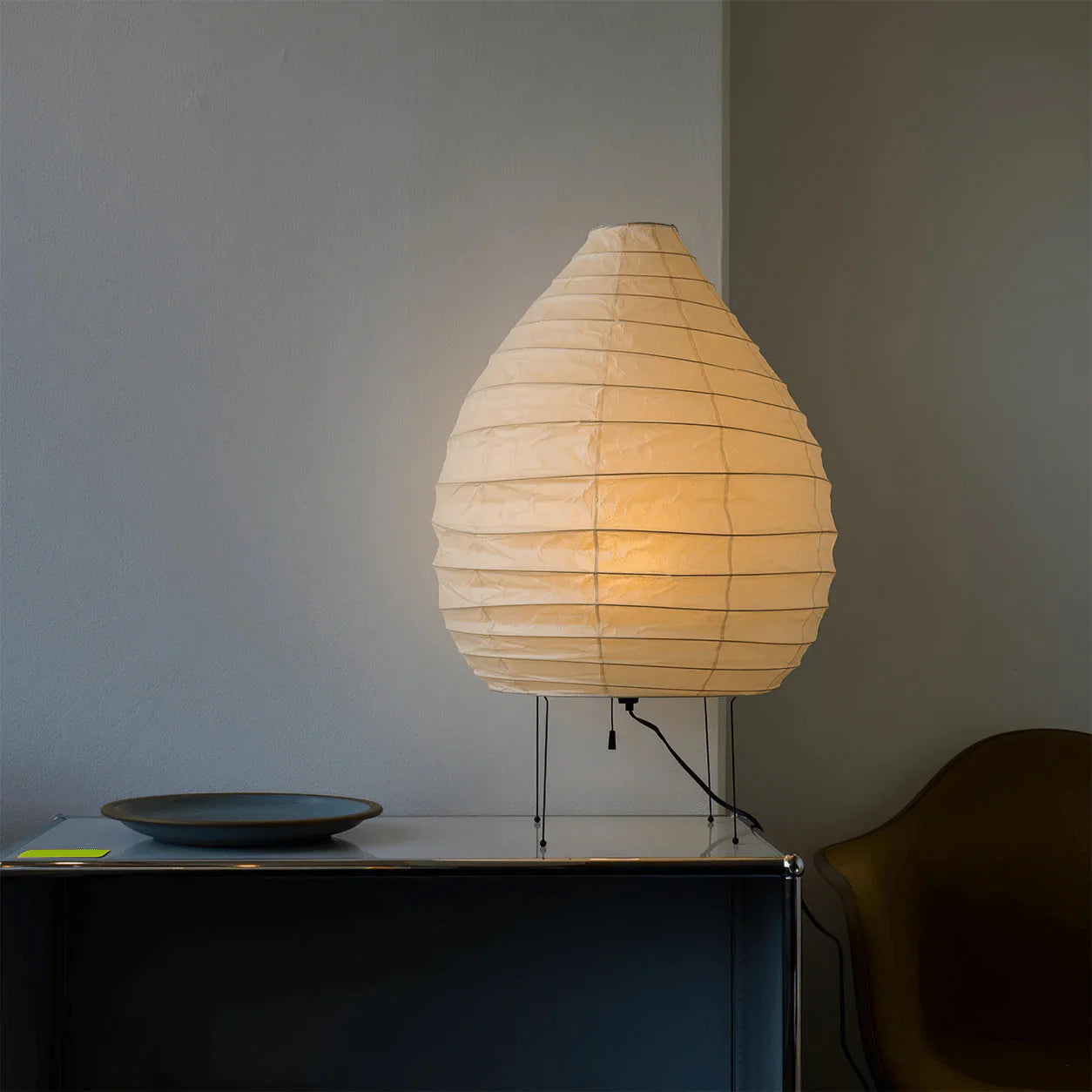 Washi Paper Table Lamp View 6 | Washi Paper Table Lamp | Designer Wabi-Sabi Style | Eye-Comfort Warm Light | JINSHE | JINSHE